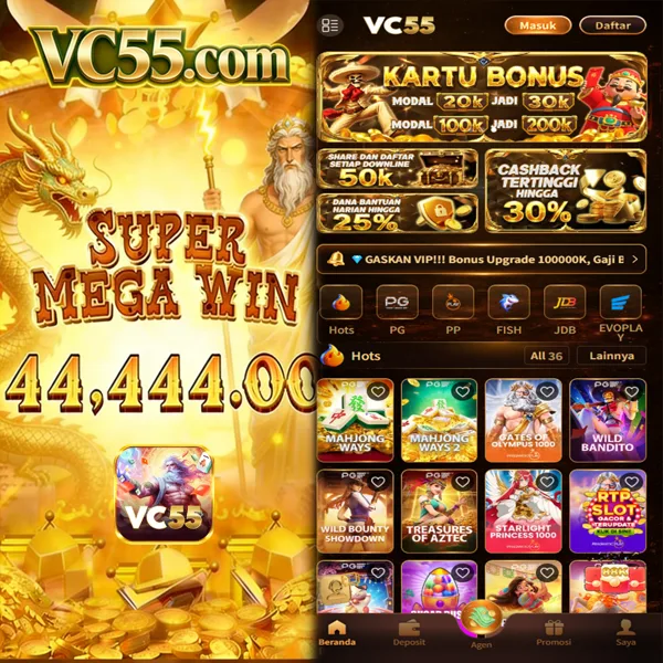 VC55 Bonus Member Baru 100%